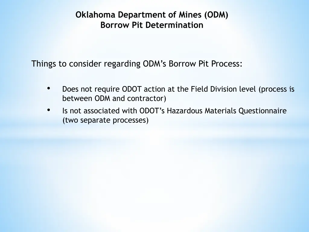 oklahoma department of mines odm borrow 1