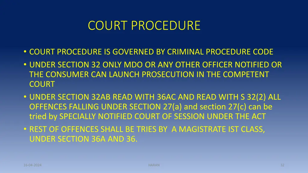 court procedure 1
