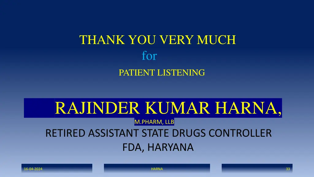 thank you very much for patient listening