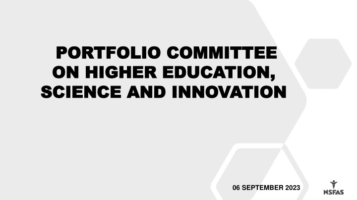 portfolio committee portfolio committee on higher