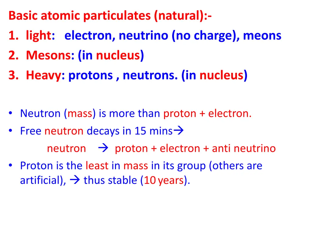 basic atomic particulates natural 1 light