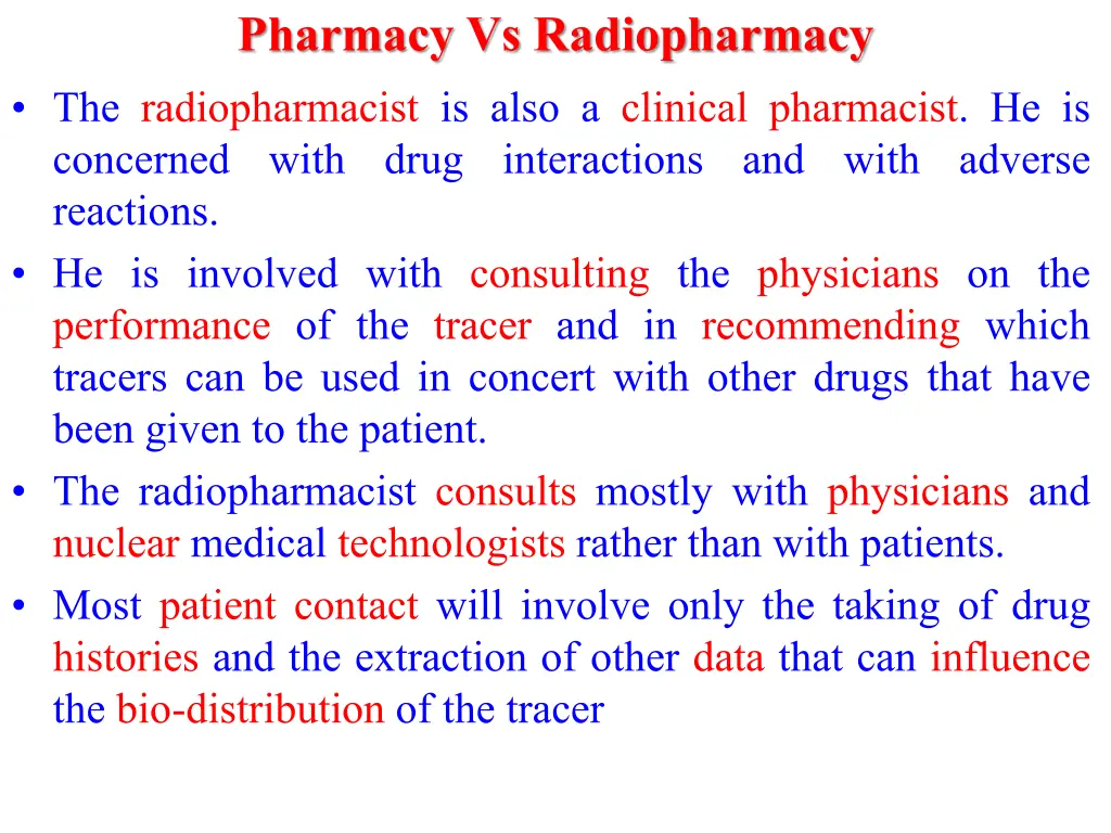 pharmacy vs radiopharmacy 2