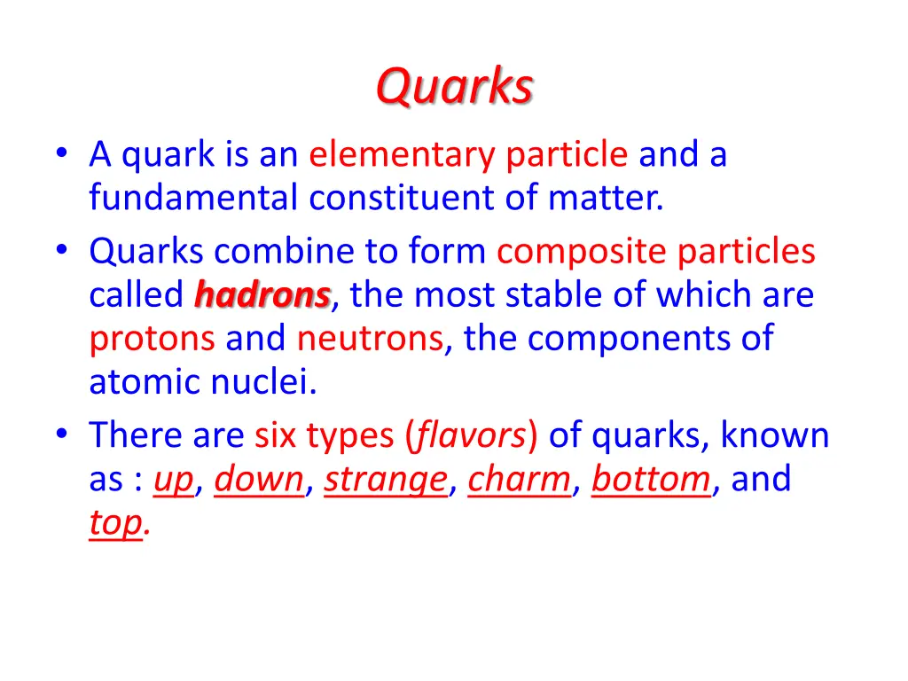 quarks