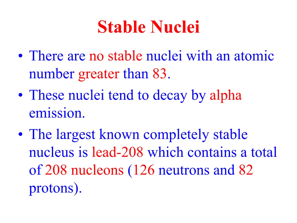 stable nuclei 3