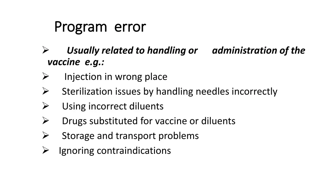 program error program error