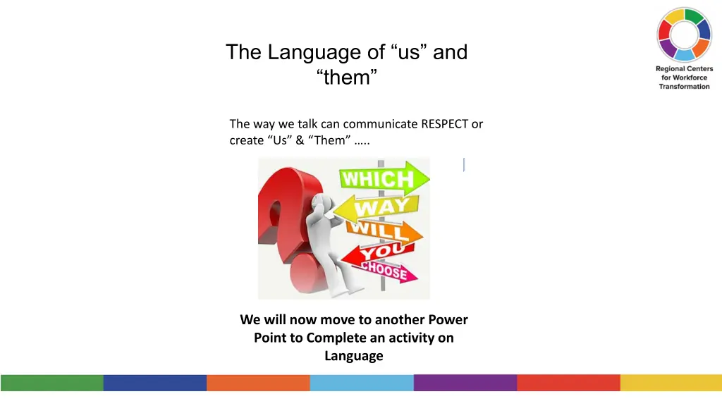 the language of us and them