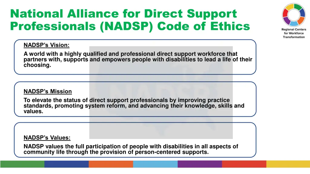 national alliance for direct support