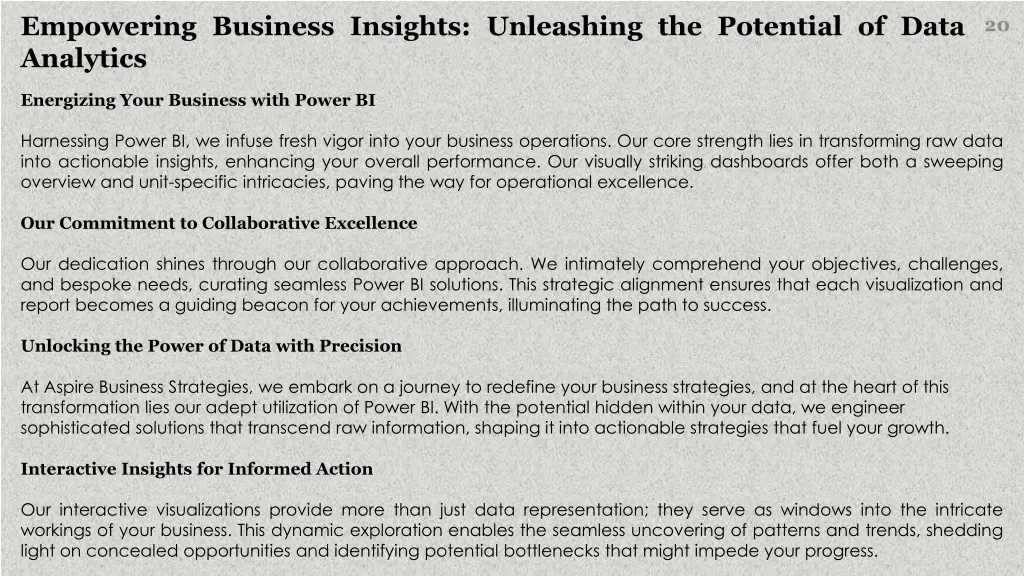 empowering business insights unleashing