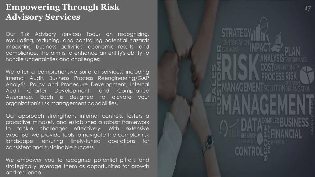 empowering through risk advisory services