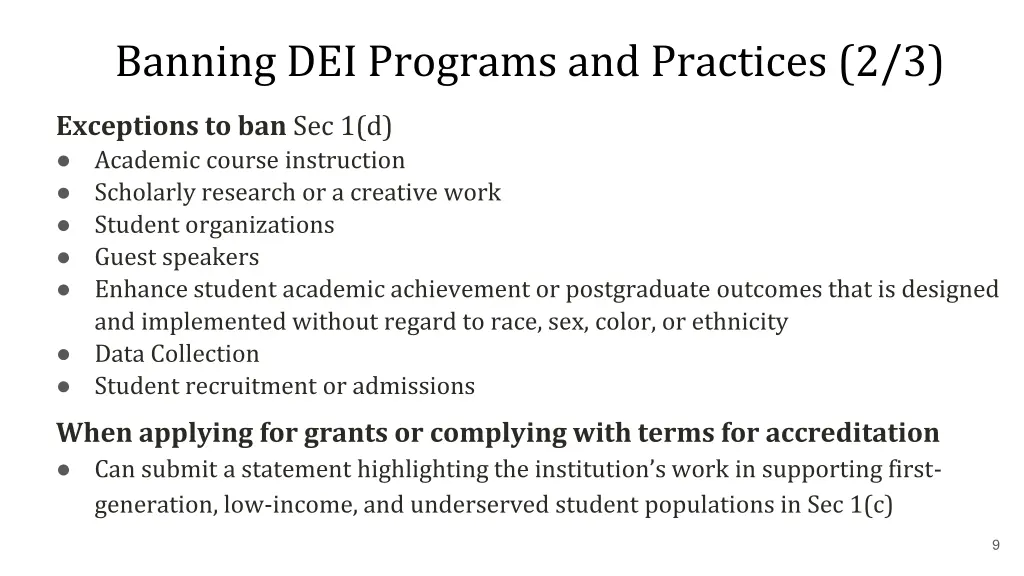 banning dei programs and practices 2 3