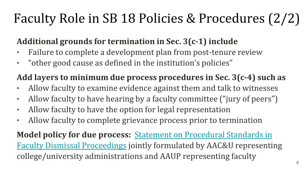 faculty role in sb 18 policies procedures 2 2