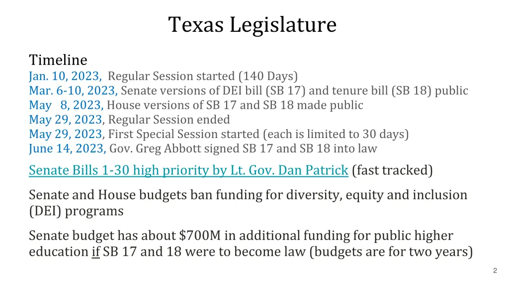 texas legislature