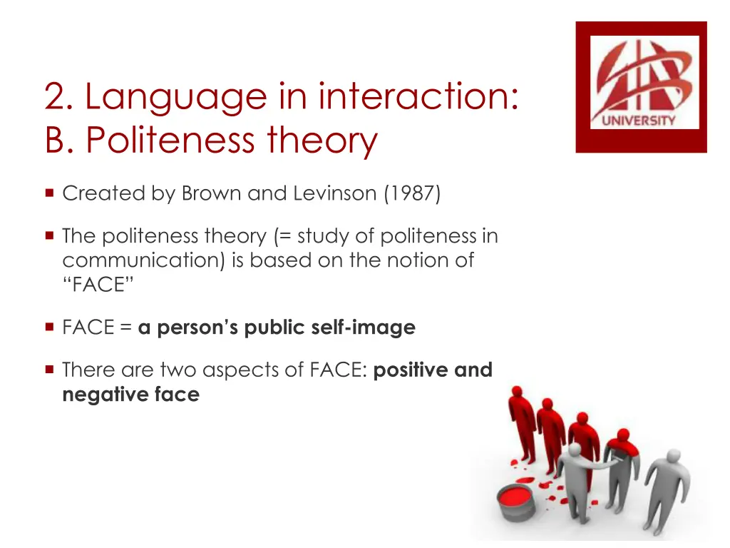 2 language in interaction b politeness theory 1