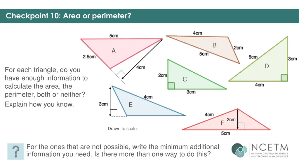 checkpoint 10 area or perimeter