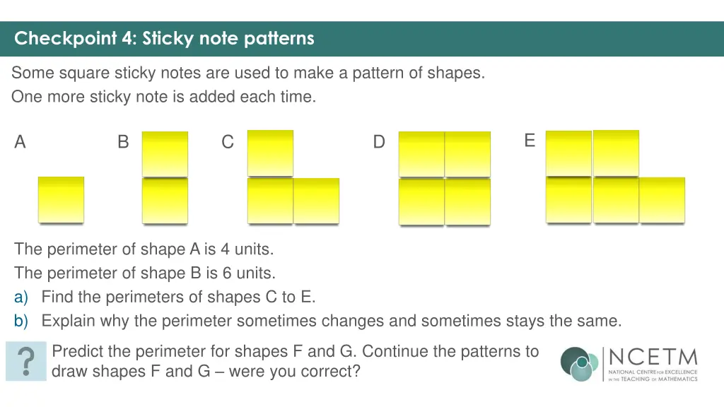 checkpoint 4 sticky note patterns