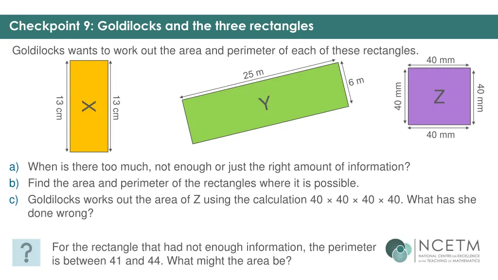 checkpoint 9 goldilocks and the three rectangles