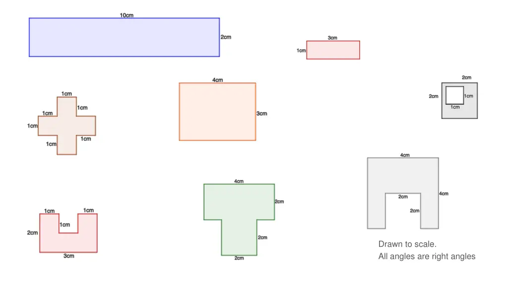 drawn to scale all angles are right angles