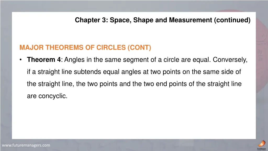 chapter 3 space shape and measurement continued 10