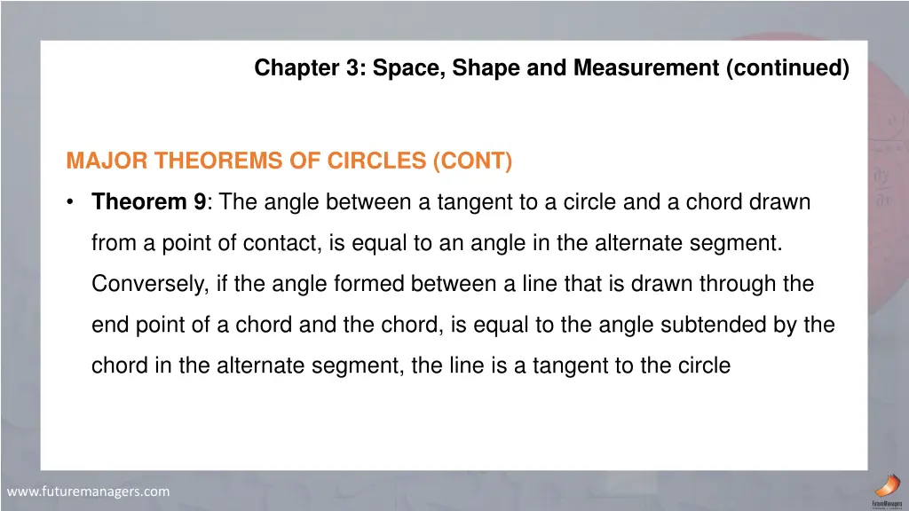 chapter 3 space shape and measurement continued 14