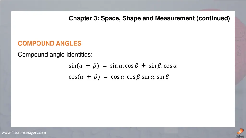 chapter 3 space shape and measurement continued 15
