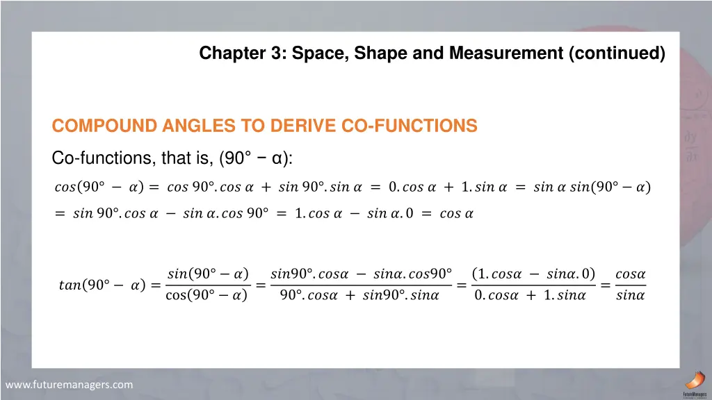 chapter 3 space shape and measurement continued 16