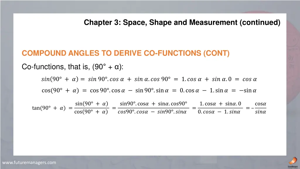 chapter 3 space shape and measurement continued 17
