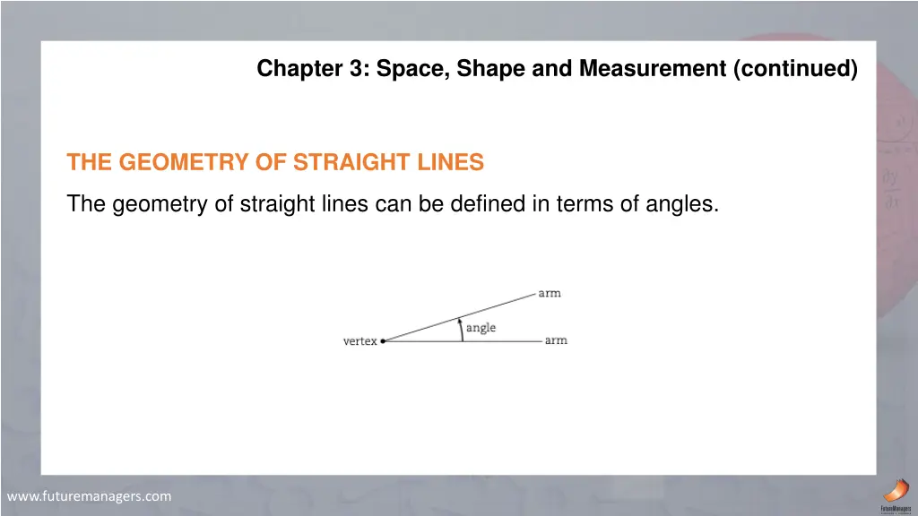 chapter 3 space shape and measurement continued 2