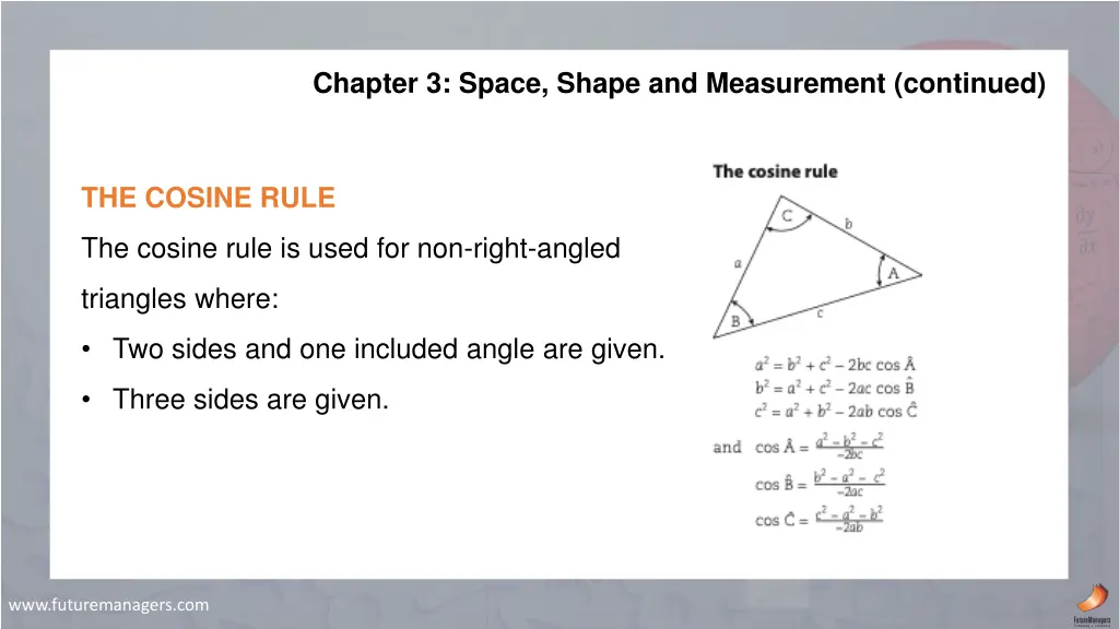 chapter 3 space shape and measurement continued 23