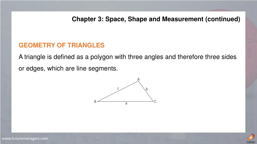 chapter 3 space shape and measurement continued 4
