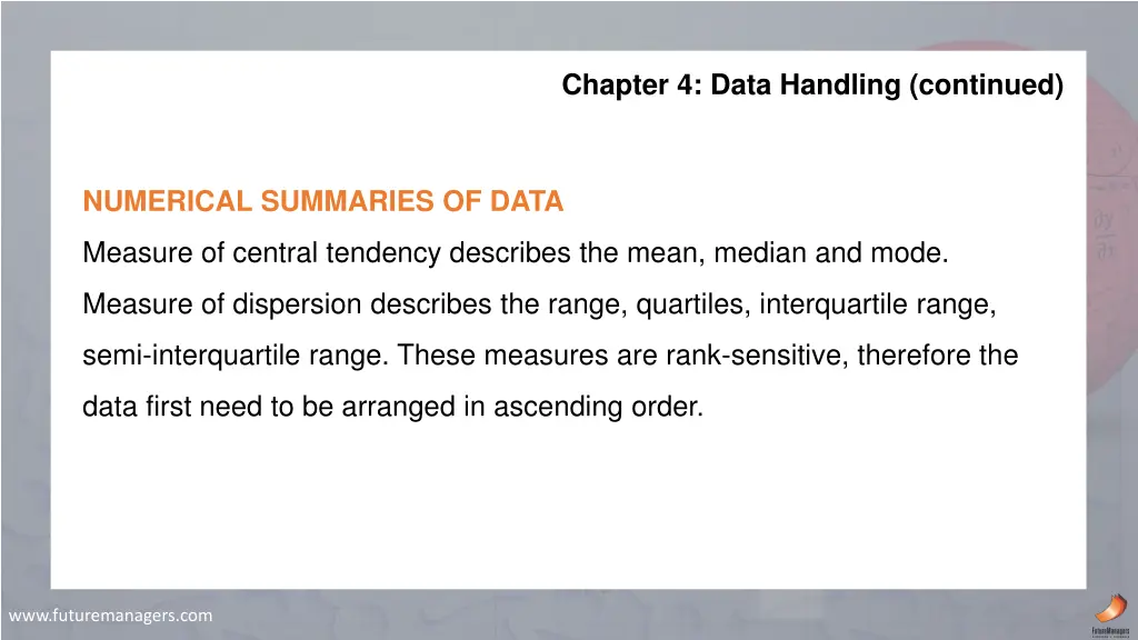 chapter 4 data handling continued 3