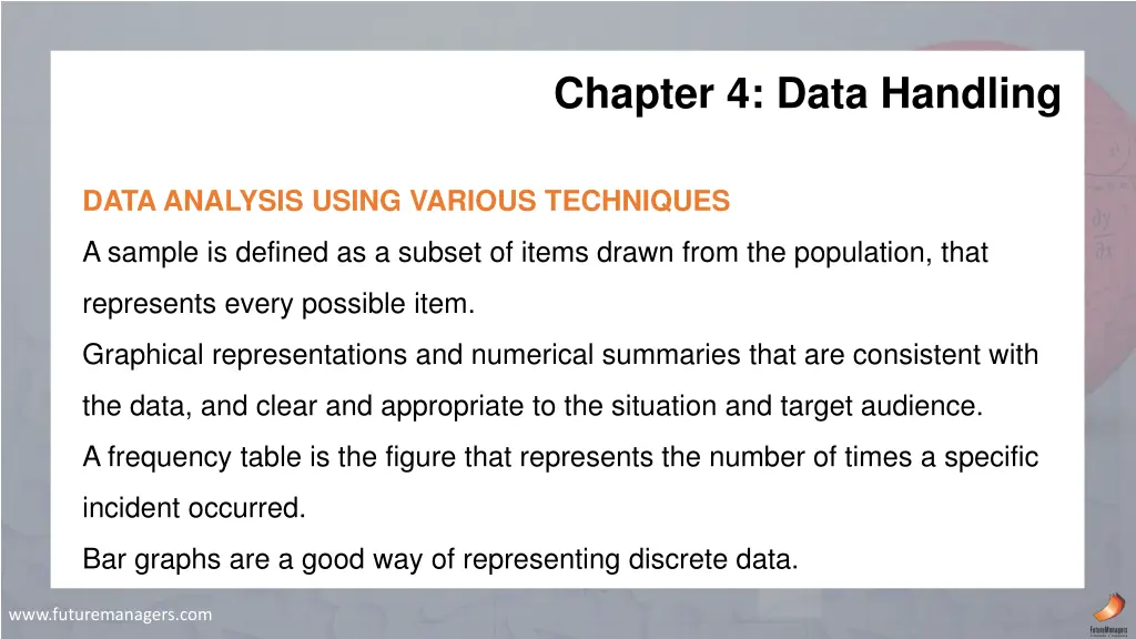 chapter 4 data handling