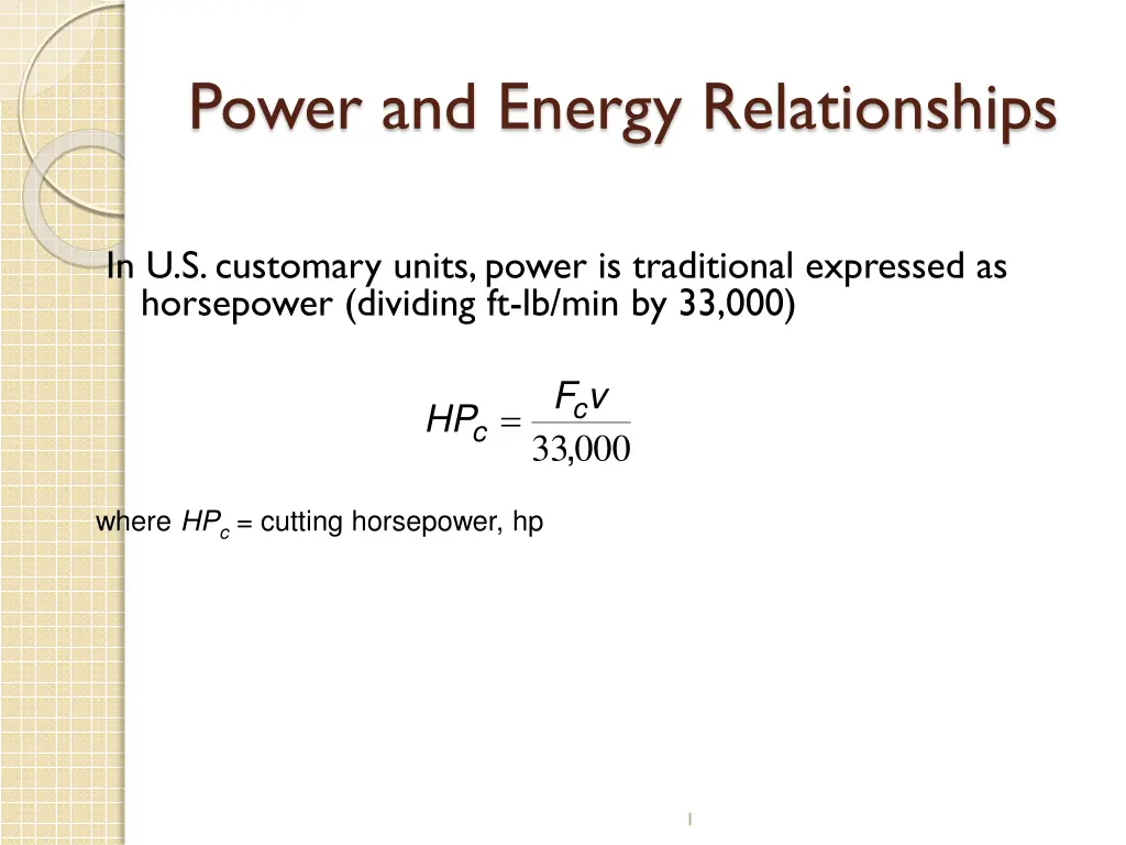 power and energy relationships 1