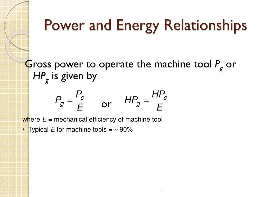 power and energy relationships 2