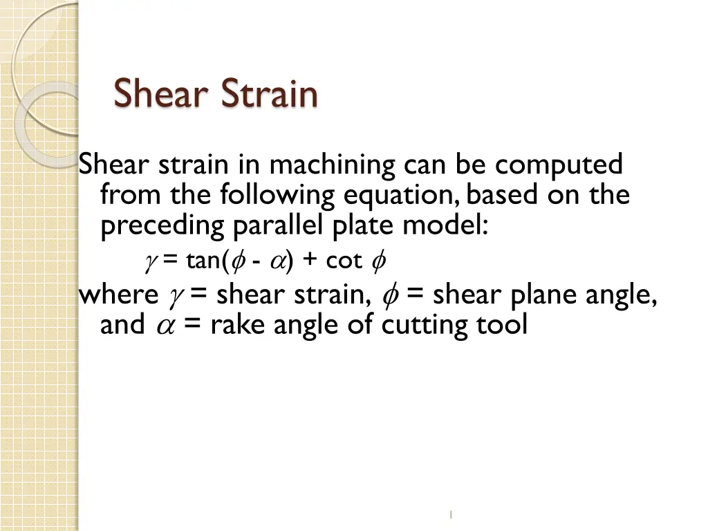 shear strain