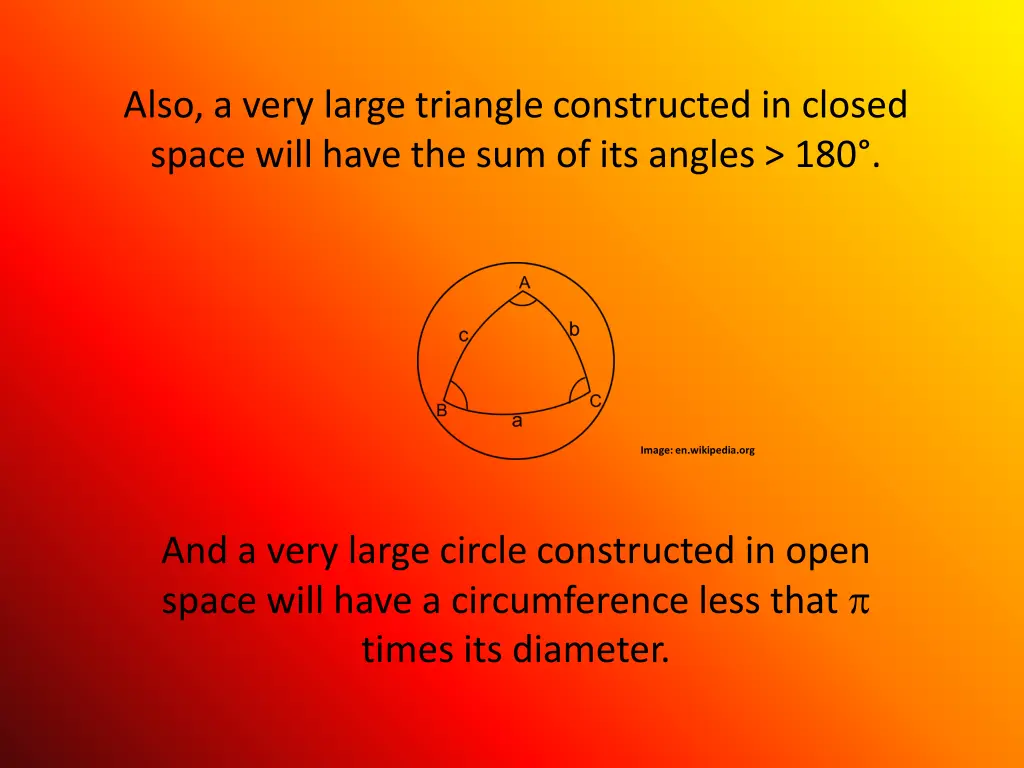 also a very large triangle constructed in closed