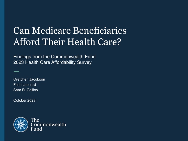 can medicare beneficiaries afford their health