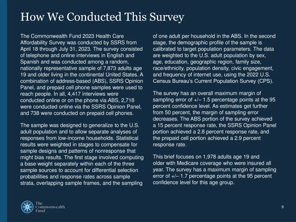 how we conducted this survey