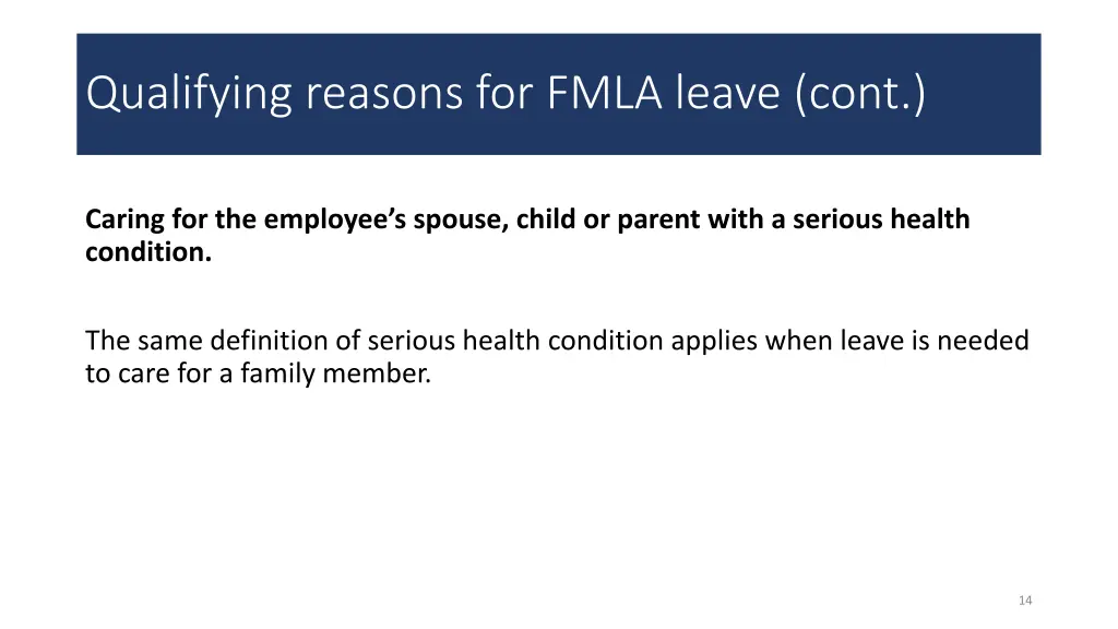 qualifying reasons for fmla leave cont 3