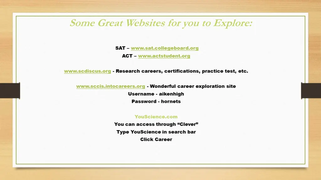 some great websites for you to explore