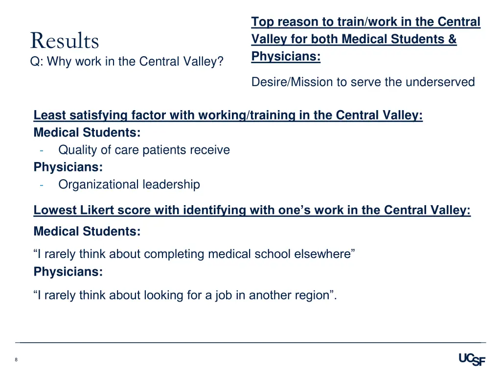 top reason to train work in the central valley