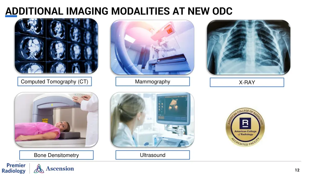 additional imaging modalities at new odc