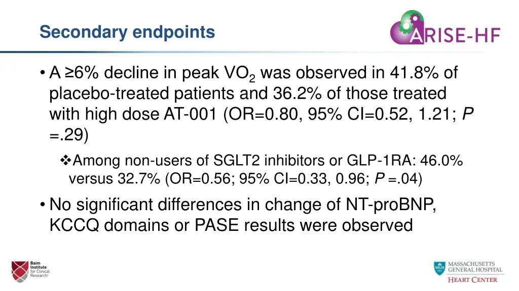 secondary endpoints