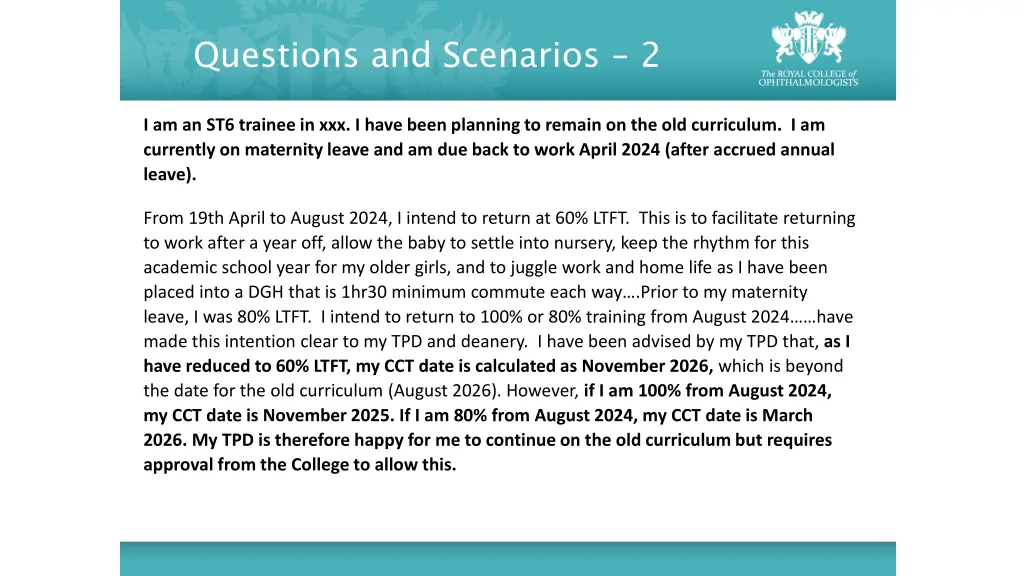 questions and scenarios 2