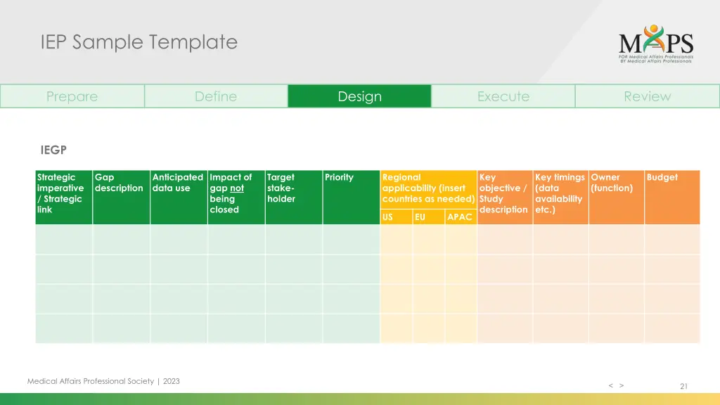 iep sample template