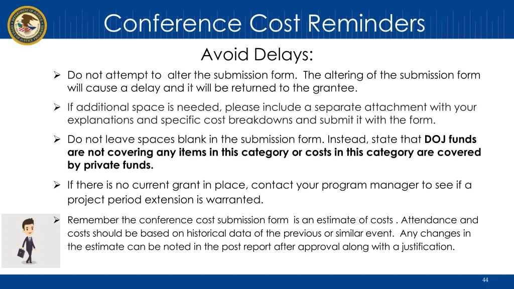 conference cost reminders 2