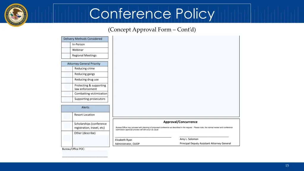 conference policy 13