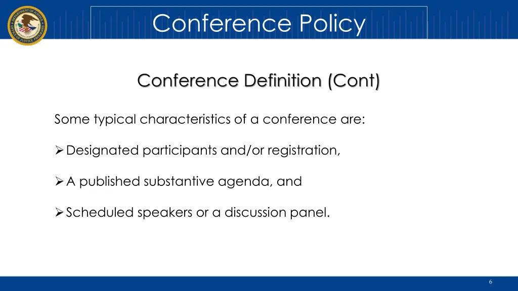 conference policy 4