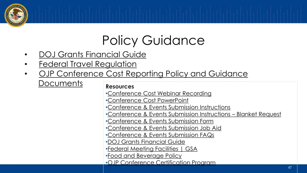 policy guidance