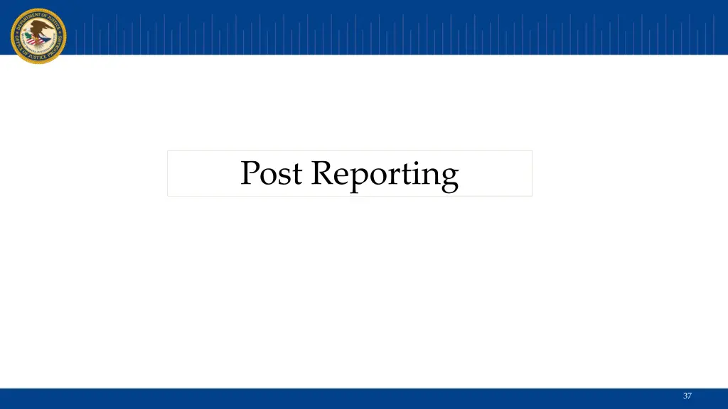 post reporting