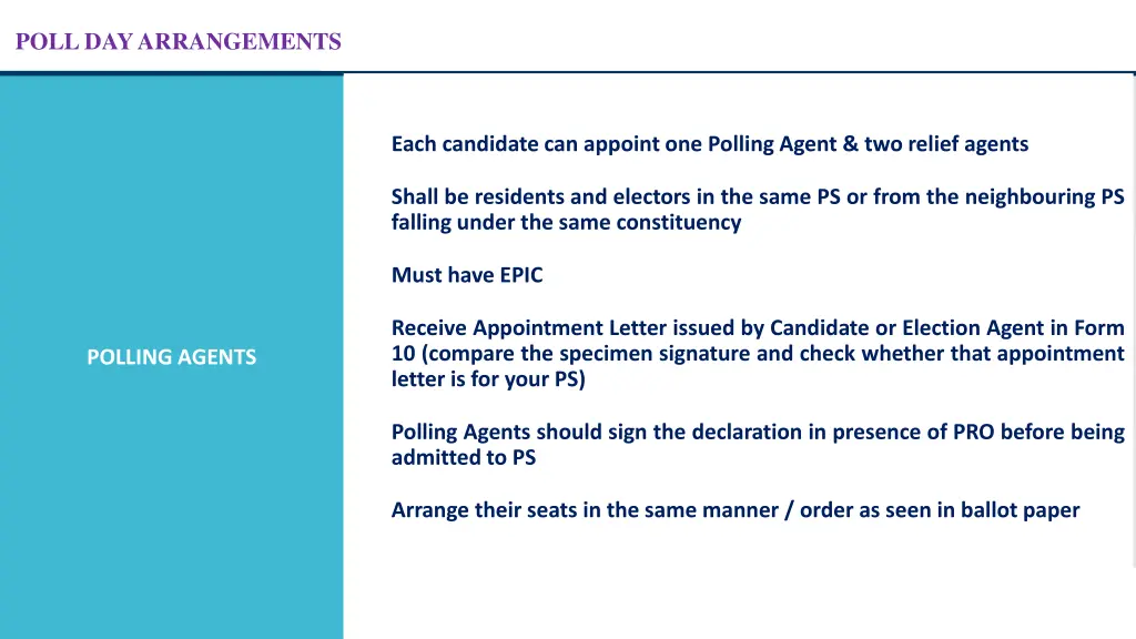 poll day arrangements 11